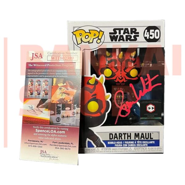 Funko pop Darth Maul 450 Star Wars (Автограф Sam Witwer)