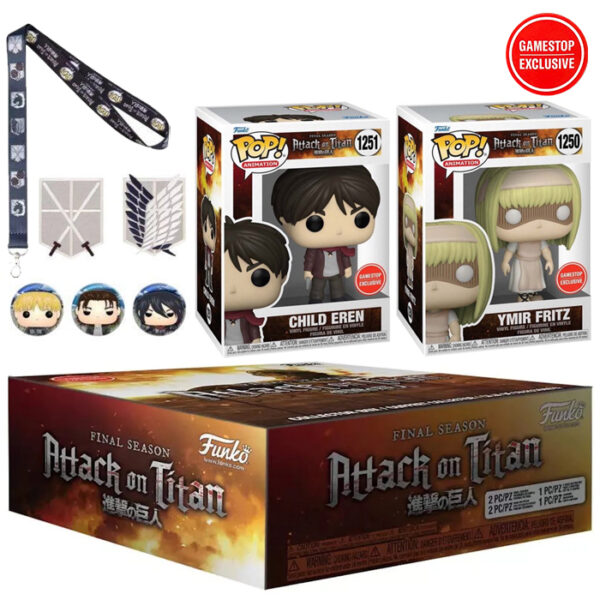 Funko box Attack on Titan 1250 1251 Gamestop