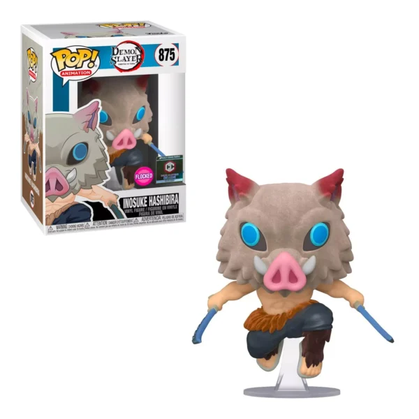Funko pop Inosuke Hashibira 875 (Flocked) Demon Slayer