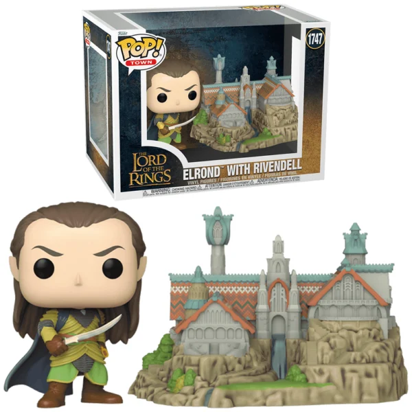 Funko pop Elrond with Rivendell 1747 Lord of the Rings