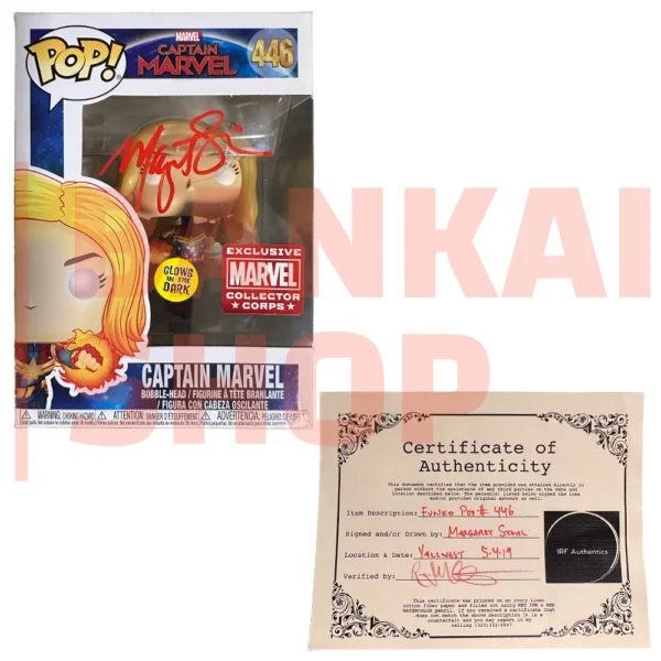 Funko pop Captain Marvel 446 (Автограф Margaret Stohl)