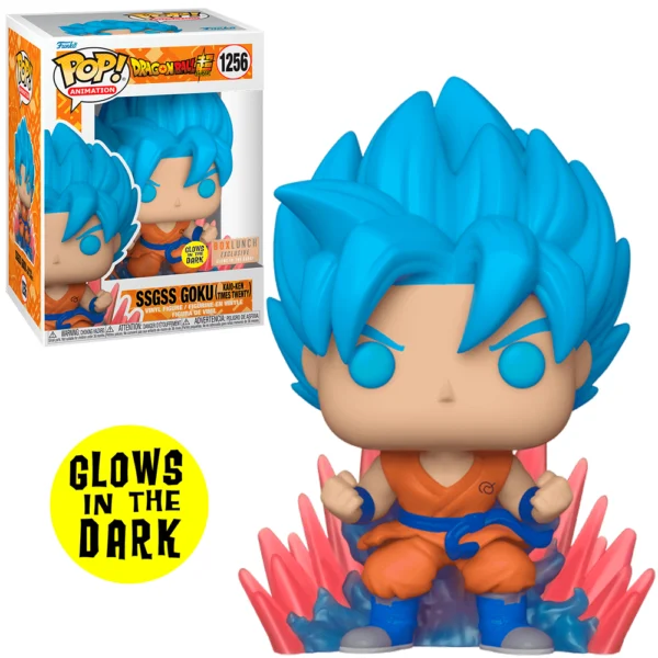 Funko pop SSGSS Goku 1256 (Glows in the dark) Dragon Ball