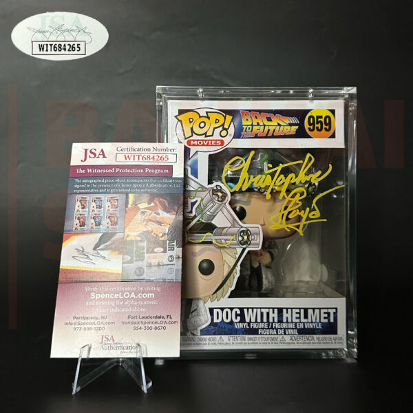 Funko pop Doc With Helmet 959 (Автограф Christopher Lloyd)